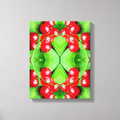 Red Berries Nature Frame erstellen Sie Ihr eigenes Leinwanddruck (Vorderseite)