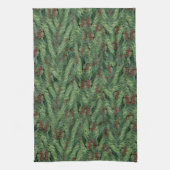 Red Berries on Tree Christmas Geschirrtuch (Vertikal)