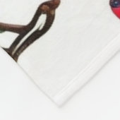 Red Berries & Pine Botanic Design Fleecedecke (Ecke)
