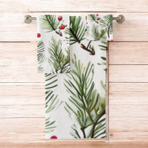 Red Berries & Pine Design