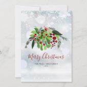 Red Berries Winter Snowflakes Weihnachten (Vorderseite)