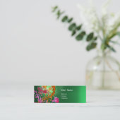 RED BERRIES WIRBEL GEMSTONE green Mini Visitenkarte (Stehend Vorderseite)