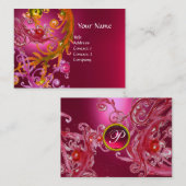 RED BERRIES WIRBEL GEMSTONE rosa Visitenkarte (Vorne/Hinten)