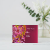 RED BERRIES WIRBEL GEMSTONE rosa Visitenkarte (Stehend Vorderseite)