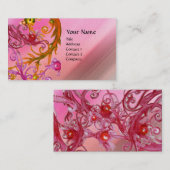 RED BERRIES WIRBEL Metallperle Visitenkarte (Vorne/Hinten)