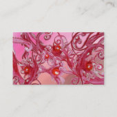 RED BERRIES WIRBEL Metallperle Visitenkarte (Rückseite)