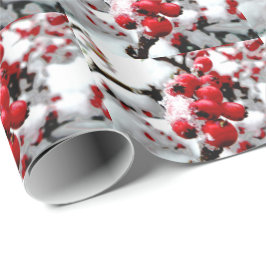 Red Berries Wrapping Paper Geschenkpapier