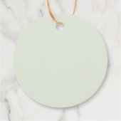 Red Berries Wreath and Red Cardinal Christmas Geschenkanhänger (Rückseite)