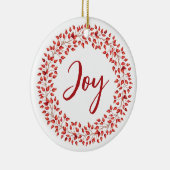 Red Berries Wreath Corporate Christmas Ornament (Rechts)