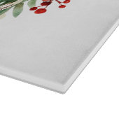 Red Berries Wreath Schneidebrett (Ecke)