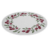 Red Berries Wreath Schneidebrett (Ecke)
