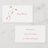 Red Berry Business Card Visitenkarte (Vorne/Hinten)