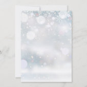 Red Berry Floral Winter Wedding Einladung (Rückseite)
