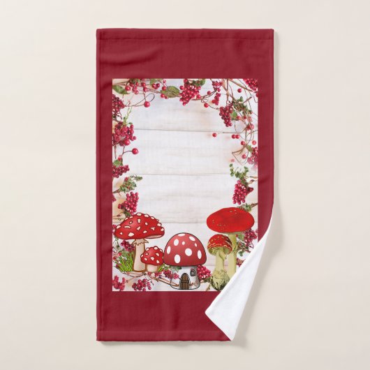 Red Berry Garden Toadstool Kid Handtuch (Handtuch)