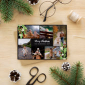 Red Berry Greenery Foto Collage Frohe Weihnachten