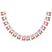 Red Berry Greenery Garden Toadstool Magic Mushroom Wimpelkette (Alle)