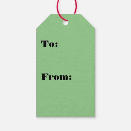 Red Berry Holly Geschenkanhänger (Rückseite)