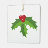 Red Berry Holly Keramikornament (Links)