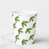 Red Berry Holly Paper Cup Pappbecher (Rechts)