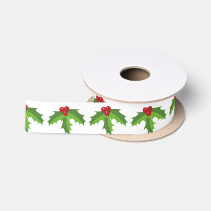 Red Berry Holly Satinband