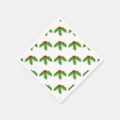 Red Berry Holly Serviette (Ecke)