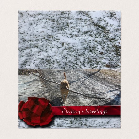 Red Berry Ribbon Snow (Außenseite Aufgefaltet)