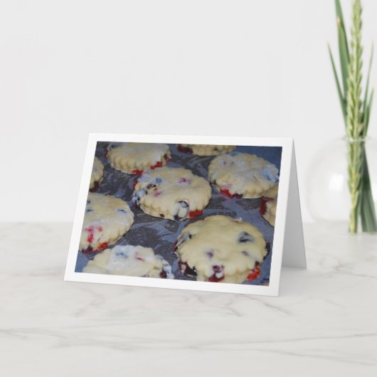 Red Berry Scones Karte (Vorderseite)