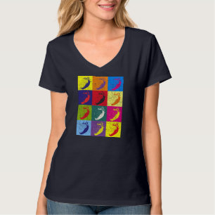Red Berry Summer Food Frucht Pop Art Erdbeere T-Shirt