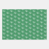 Red Berry Twigs Mixed Christmas Patterns Geschenkpapier Set (Vorderseite 3)