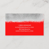 Red Beruflich Santa Claus Custom Business Cards Visitenkarte (Rückseite)