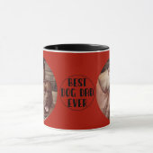 Red Best Dog Vater je Custom Foto Kaffee Tasse (Zentrum)