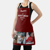Red Best Mom Ever Mother`s Day Keepsake 3 Photo Schürze (InSitu)
