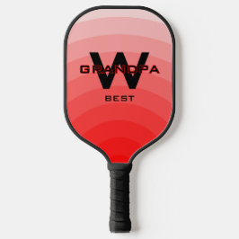 Red Best Opa Monogrammiert Pickleball Schläger