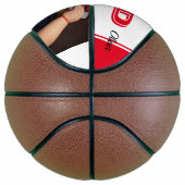 Red Best Vater Ever Vatertypografie Foto Basketball (Rechts)