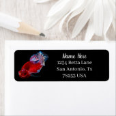Red Betta Fighting Fish Return Address (Insitu)