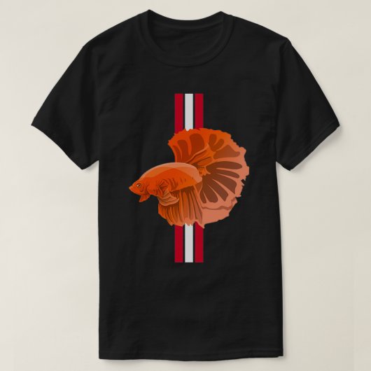Red Betta Fish Classic TShirt (Design vorne)