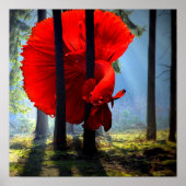 Red Betta Fish Poster (Vorne)