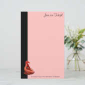 Red Betta Siamese Fighting Fish Briefpapier (Stehend Vorderseite)