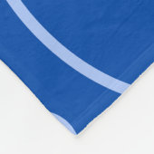 Red Bi-Flugzeug auf blauen Kreisläufen Fleecedecke (Ecke)