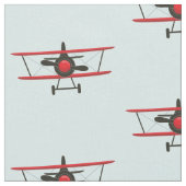 Red-Bi-Flugzeug-Muster Stoff (Nahaufnahme)
