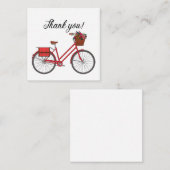 Red Bicycle Vielen Dank Mitteilungskarte (Vorne/Hinten)