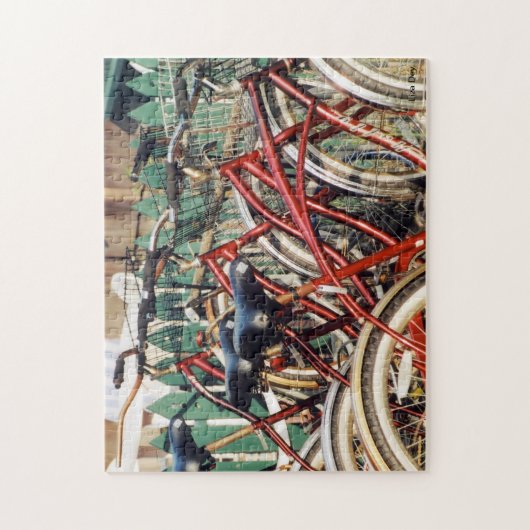 "Red Bicycles" Jigsaw Puzzle (Vertikal)