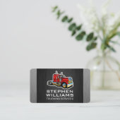 Red Big Rig | Lastkraftwagen | Treiber Visitenkarte (Stehend Vorderseite)