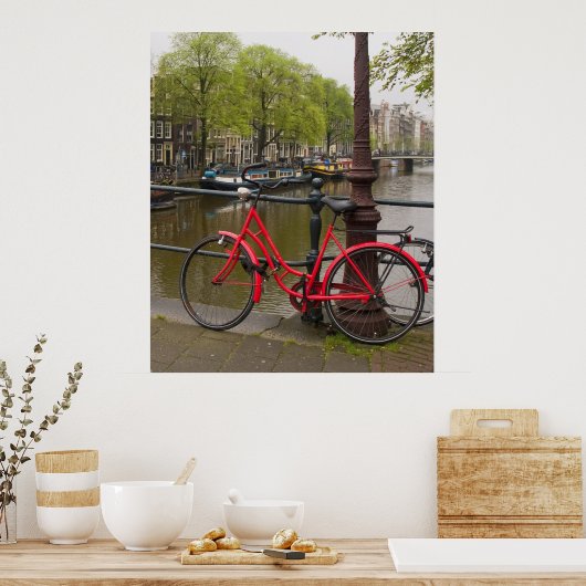 Red Bike 2 Poster (Küche)