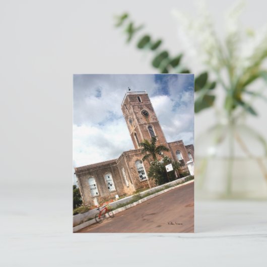 Red Bike in Jamaika Postkarte (Stehend Vorderseite)