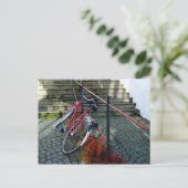 Red Bike Postcard Postkarte (Stehend Vorderseite)