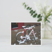 Red Bike Postkarte (Stehend Vorderseite)