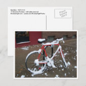 Red Bike Postkarte (Vorne/Hinten)