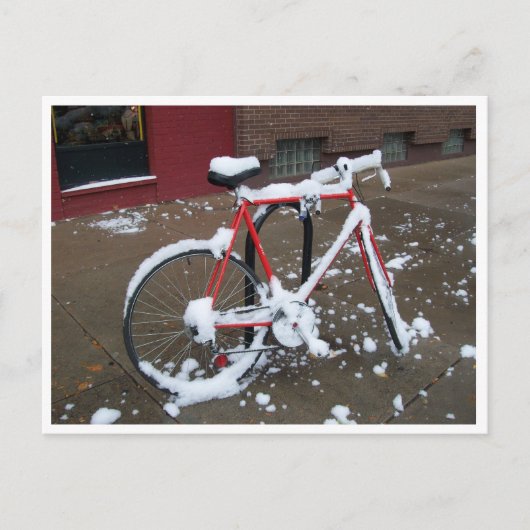 Red Bike Postkarte (Vorderseite)