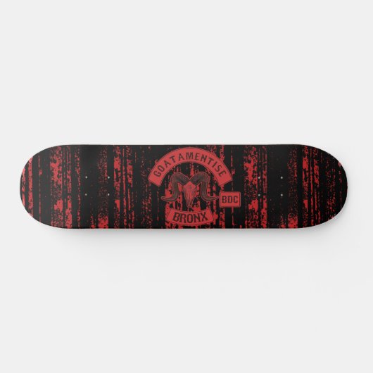 Red Biker Patch Skateboard (Horizontal)